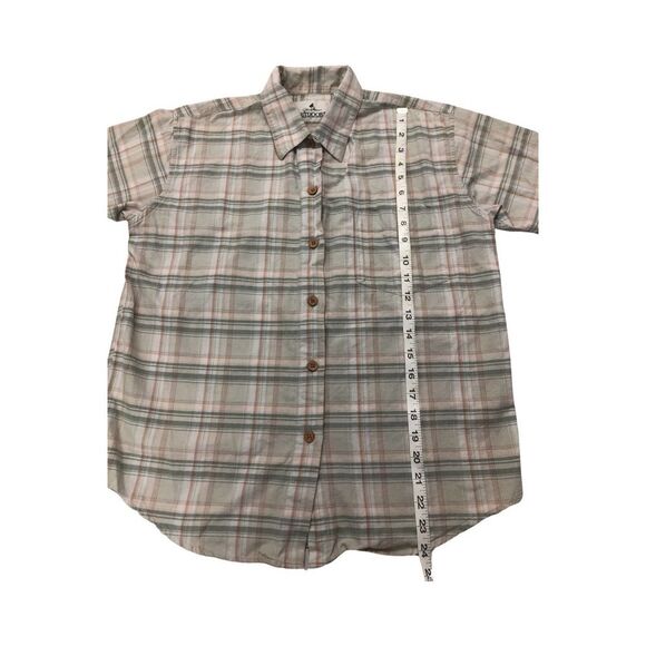 Johnny Thomas Outdoors Shirt Large Plaid Short Sleeve Button Up - Picture 7 of 8